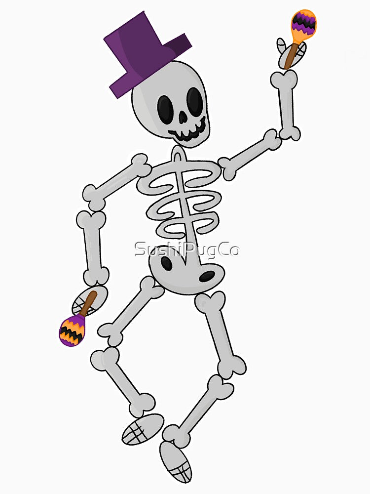 Dancing Skeleton by SushiPugCo