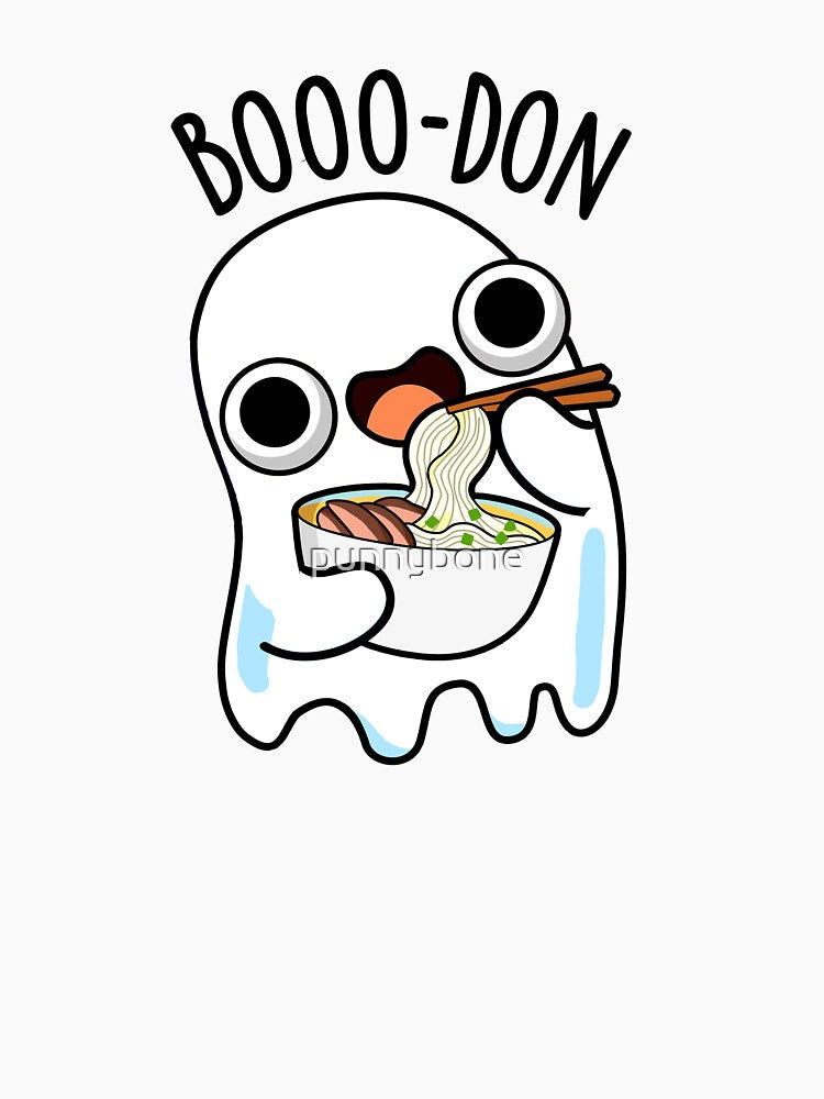 Boo-don Funny Ghost Udon Pun by punnybone