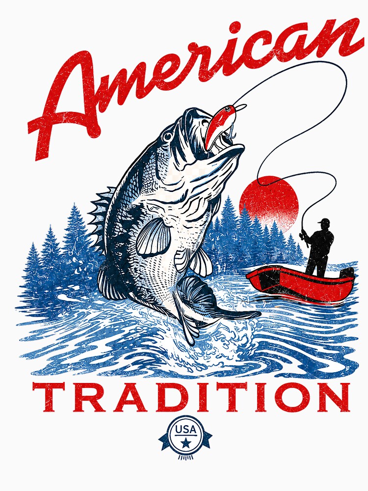 American Fishing Tradition Vintage Bass Design by gahteeriffico