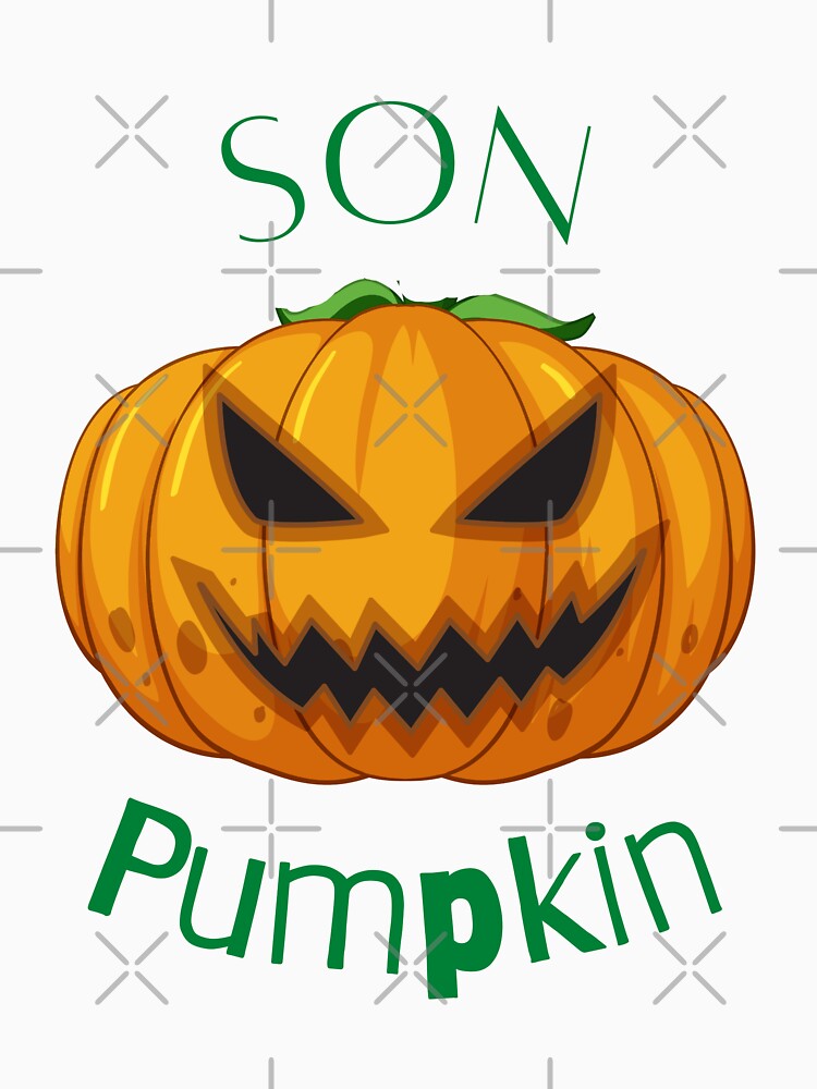Son Pumpkin - Funny Halloween Pumpkin Head by CosmicStory