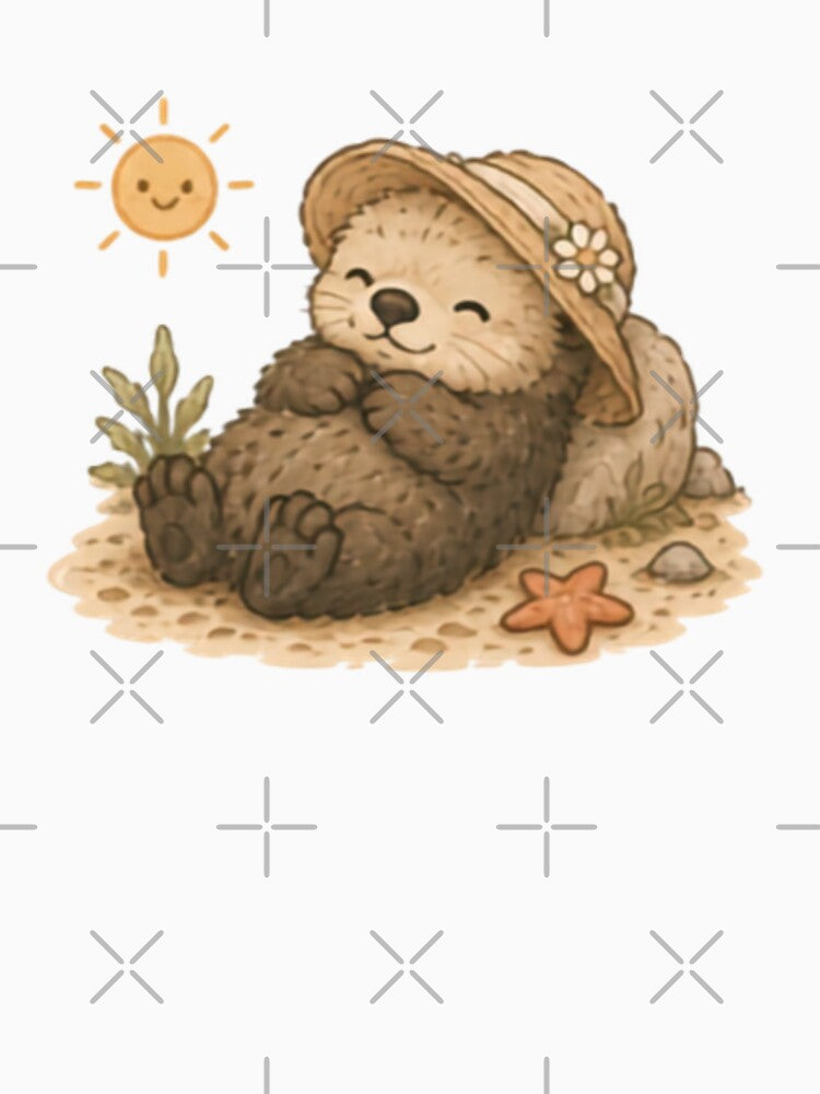 Summertime Sea Otter by MellowMunchkins