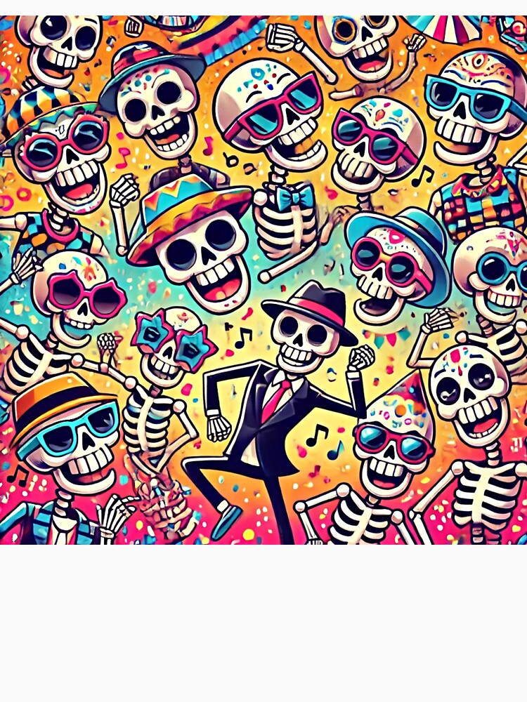 Dancing Skeletons by GlassPenny