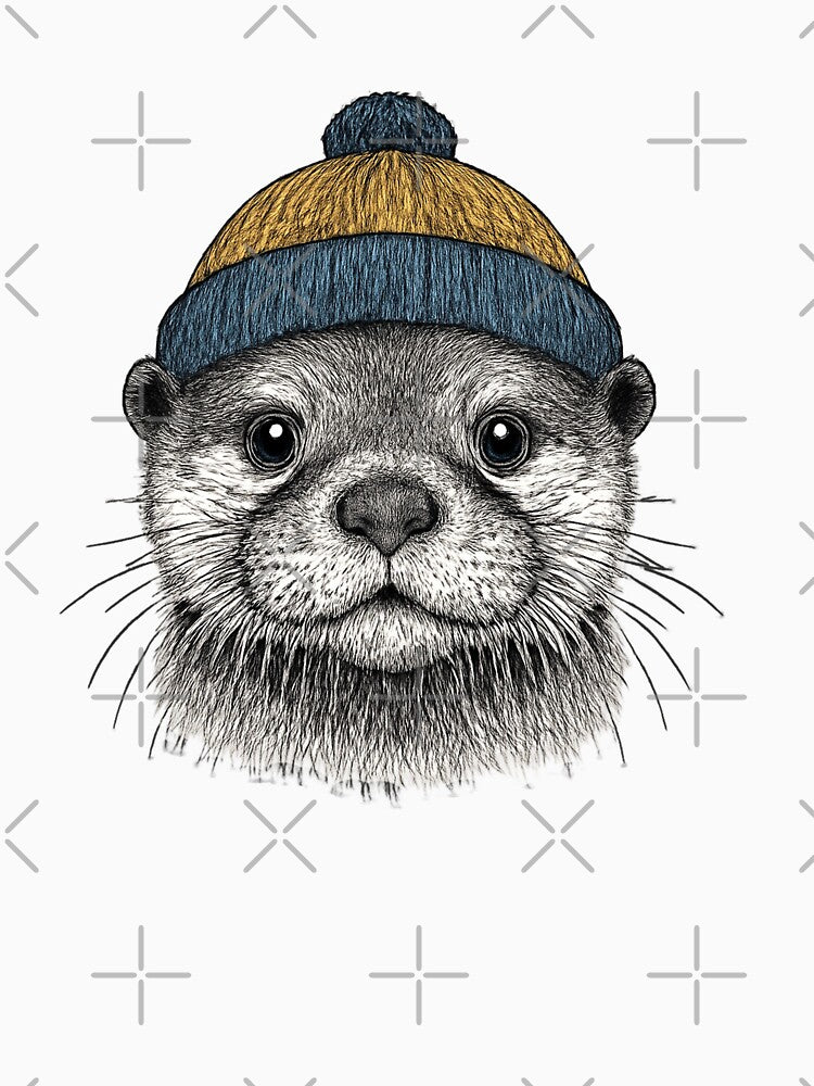 Stylish Otter in Beanie Hat by SOUFIANE1991