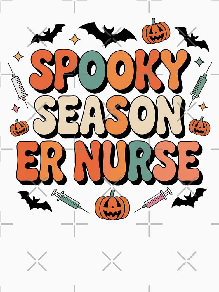 Emergency Department Funny ER Nurse Halloween Spooky Season by Mateusz Majcherek