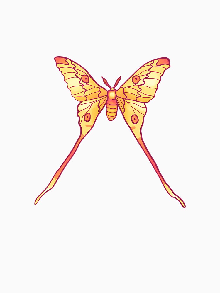 Golden Luna Moth – Mystical Nature Beauty by WeFineMost
