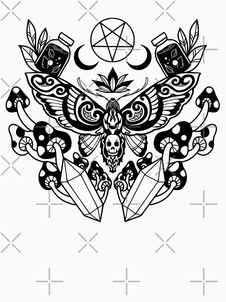 Dark gothic moth by 7BRiver