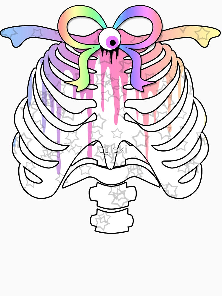 Pastel Rainbow Ribcage Alternate by cyleki