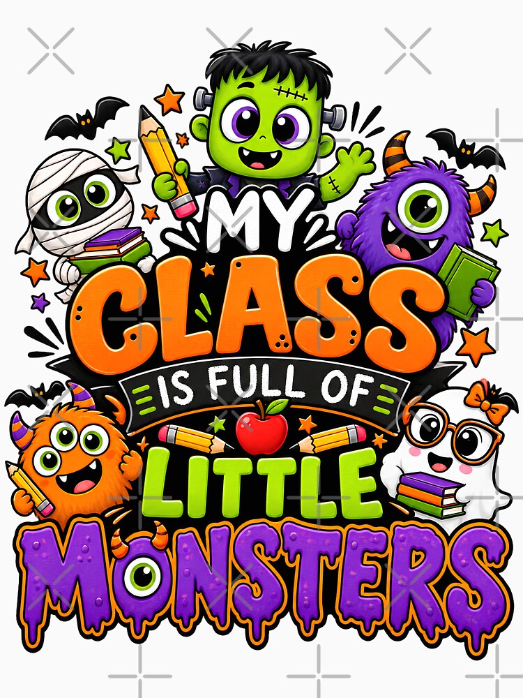 My Class Is Full of Little Monsters – Cute Halloween Teacher Classroom Design by Gallery-yuuna