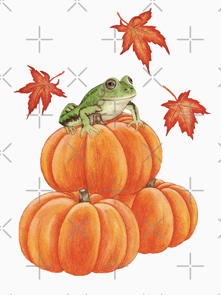 Frog & pumpkin by Fromthedusk