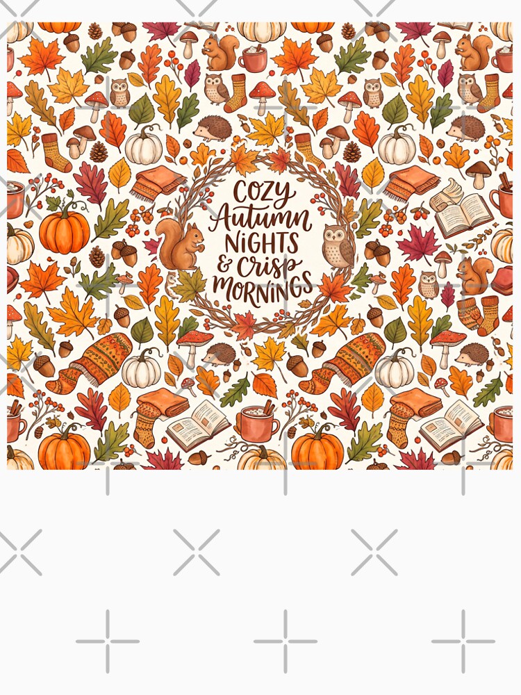 Cozy Autumn Nights & Crisp Mornings - Fall Leaves Pattern by StickersArcoiris