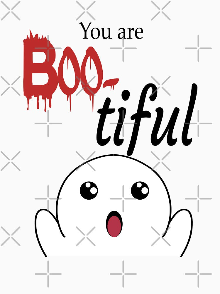 Spooky Halloween ghost on white Backdrops by Fantasyhaze