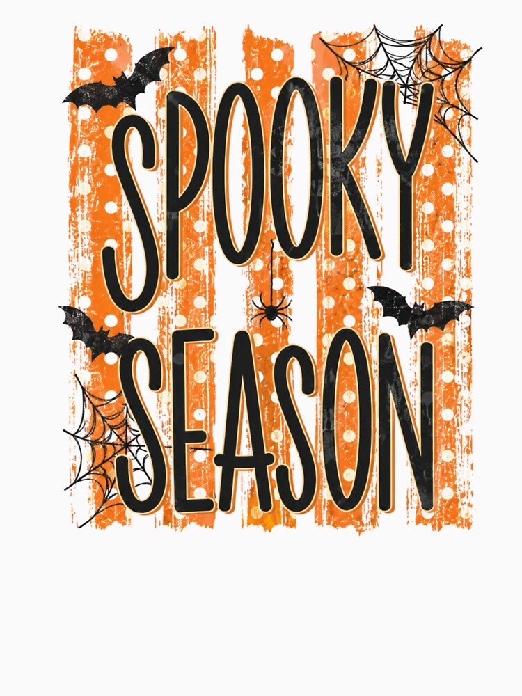 Spooky Season Striped Ghost Retro Coquette Halloween Fall by Artbyrome