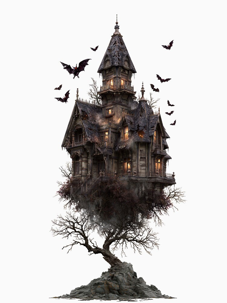 Haunted Victorian House Halloween by MythicMood