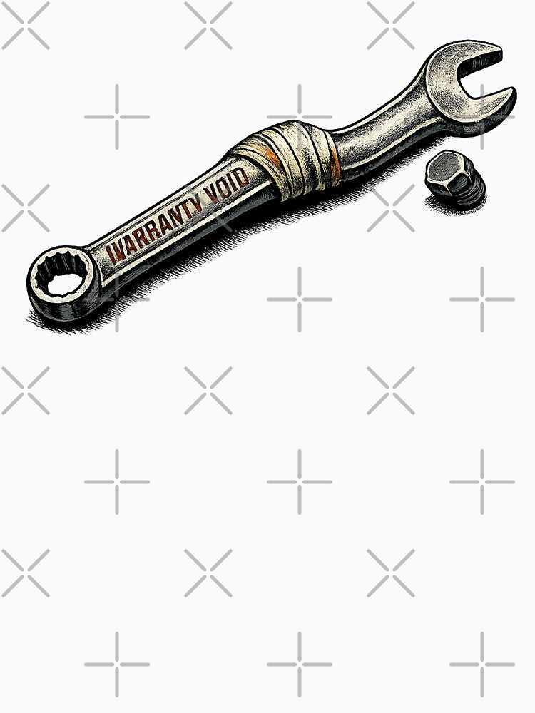 Warranty Void Bent Wrench Mechanic Graphic by Concrete Coffee Studio