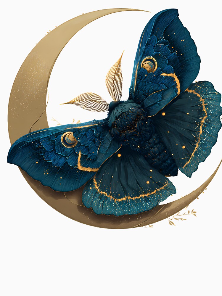 Celestial Moth Crescent by IllumeInk