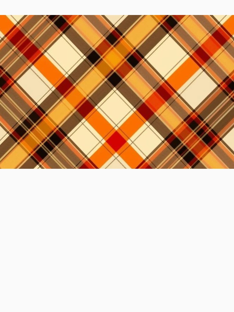 Cozy Autumn Diagonal Plaid Pattern — Orange and Warm Brown Fall Tartan by LYAN-STORE