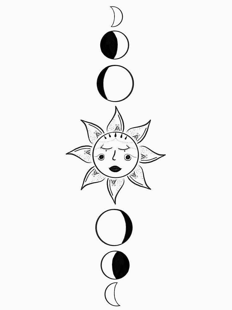 Sun & Moon Phases by Emilygeow