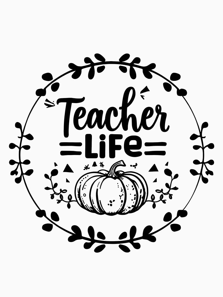 Teacher Life  Halloween Teacher Print by GoxyVision