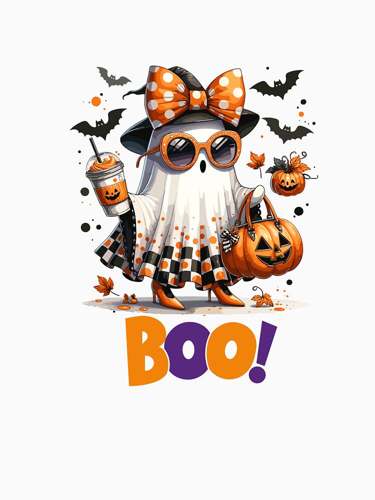 Cute Funny Ghost Pumpkin Halloween by ProdigyJolly