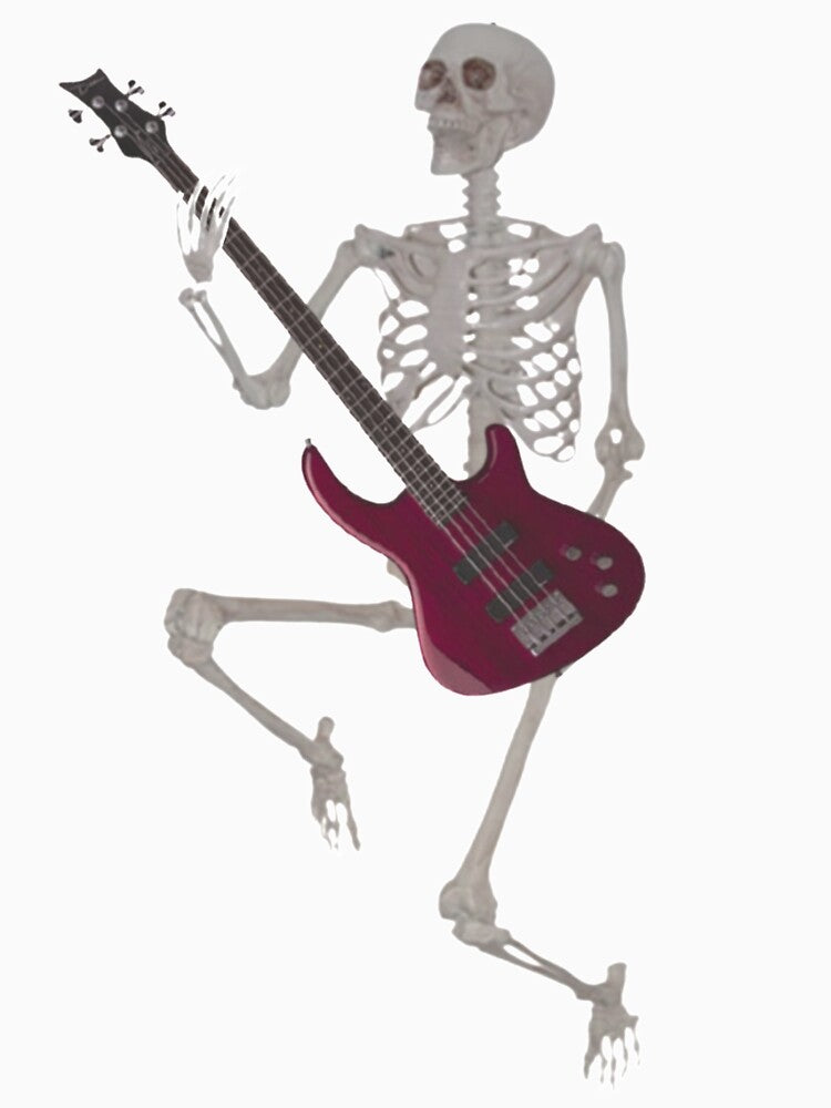 Skeleton Playing Guitar by lizardwizard70