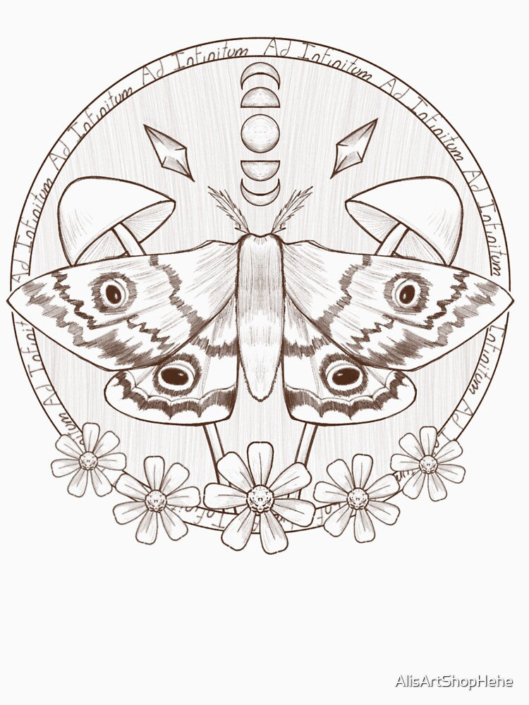 Ad infinitum moth by AlisArtShopHehe