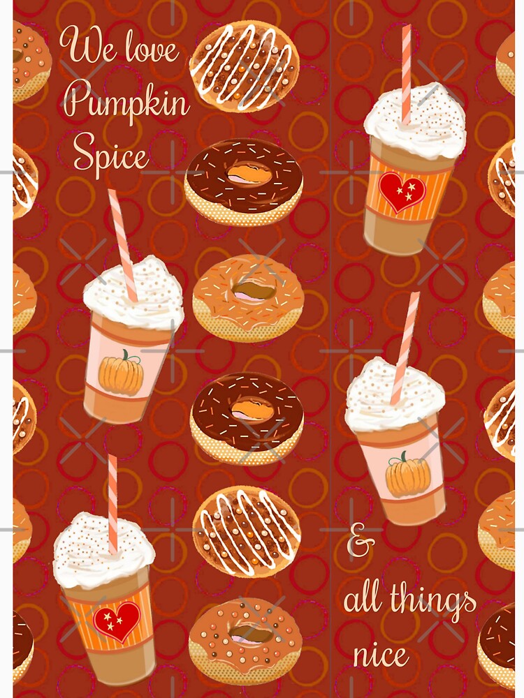Pumpkin spice latte and pumpkin spice doughnuts by MagentaRose