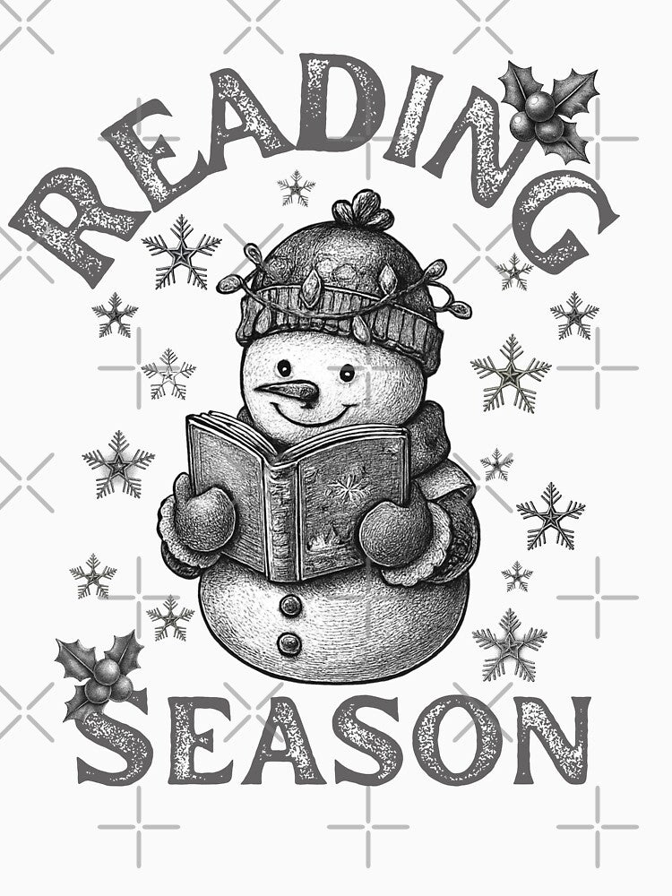 Reading Season – Cozy Snowman Holiday Vibes by belladesign7