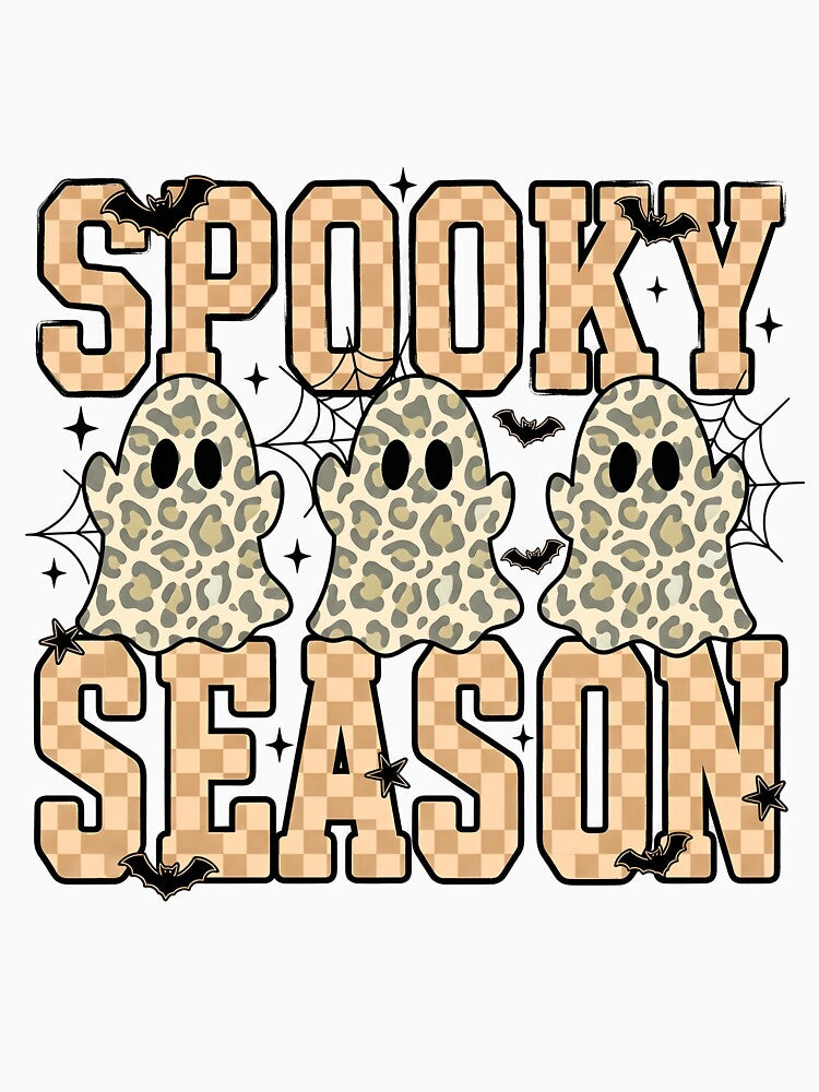 Spooky Season Leopard Ghost Halloween by KroghDs