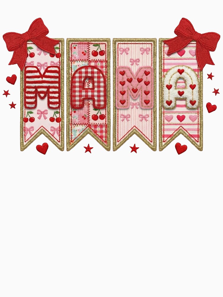 MAMA Ribbon Banner (Embroidery Style) by vividdigits