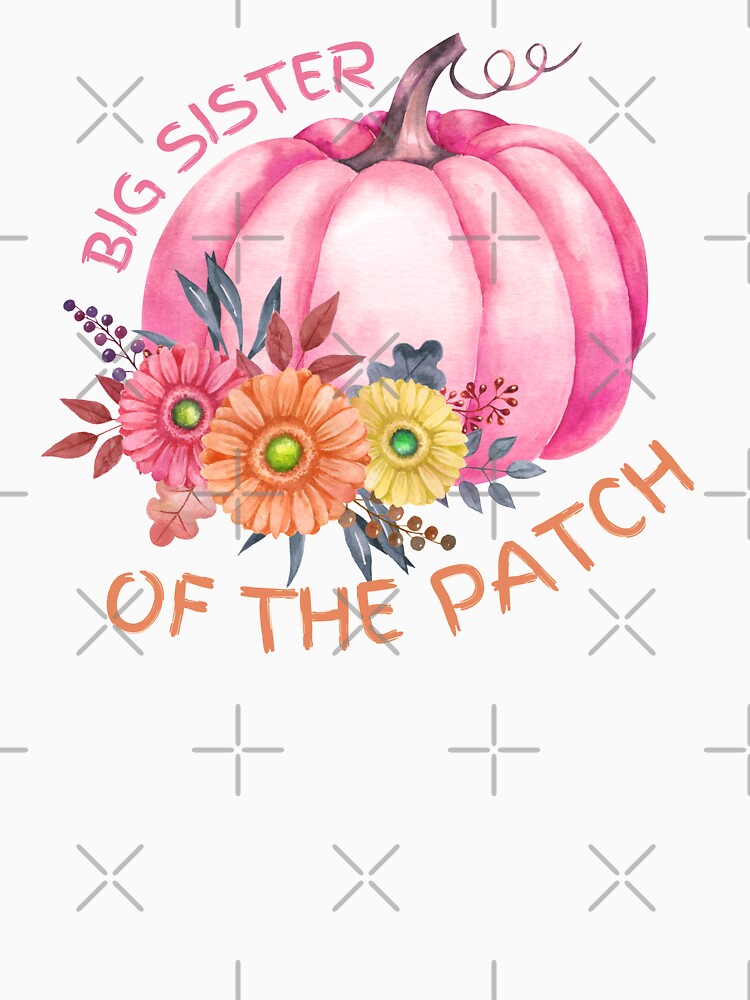 Big Sister Of The Patch Cute Pink Pumpkin by odrito