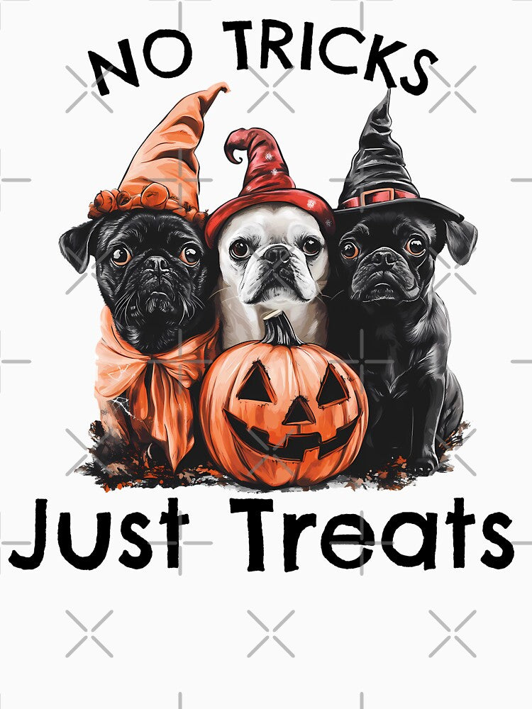 dogs No Tricks Just Treats Cute Halloween Costume by ColorFlowArt