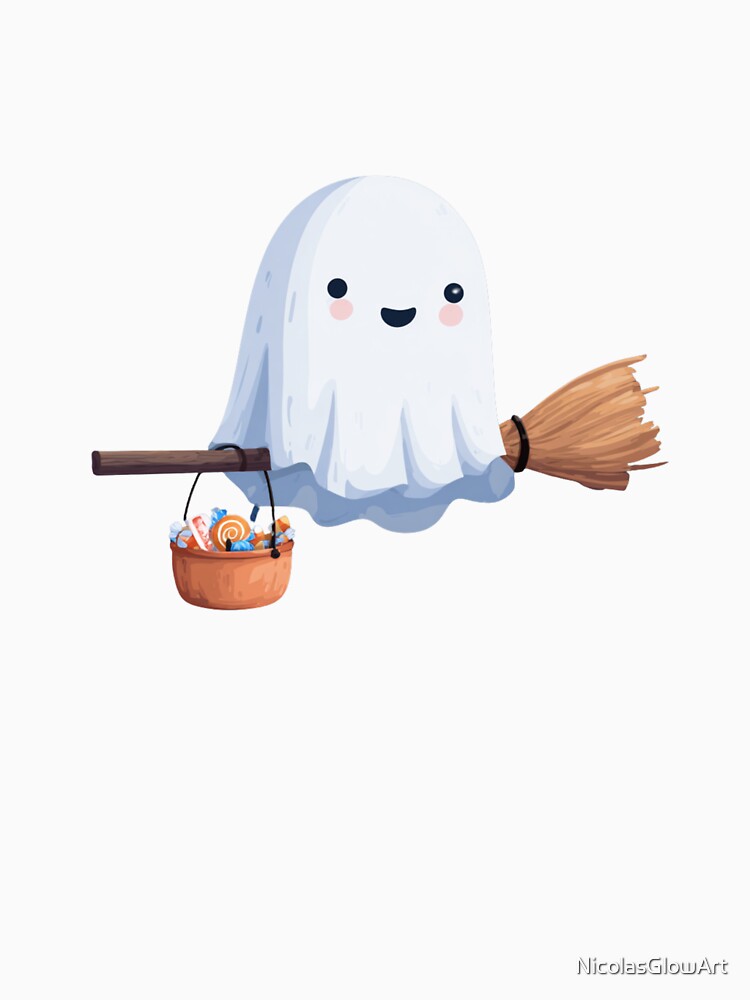 Ghost and Broomstick by NicolasGlowArt