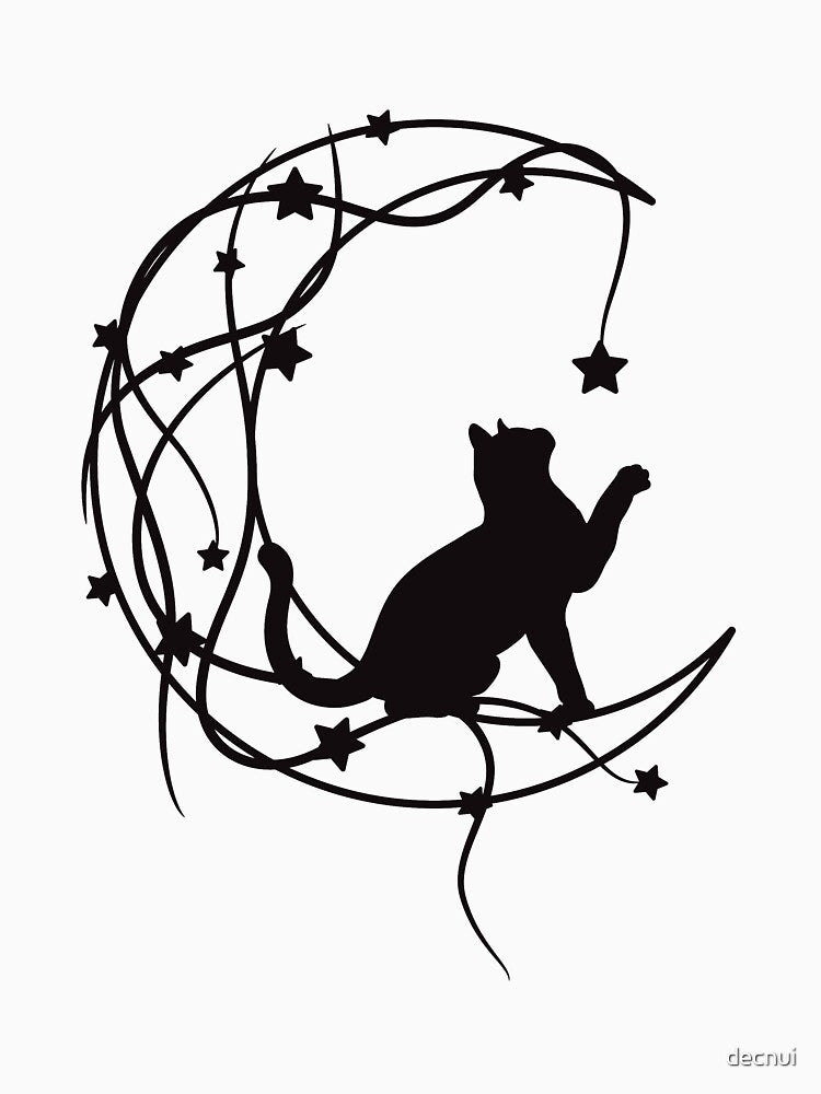 Mystical black cat Design by decnui