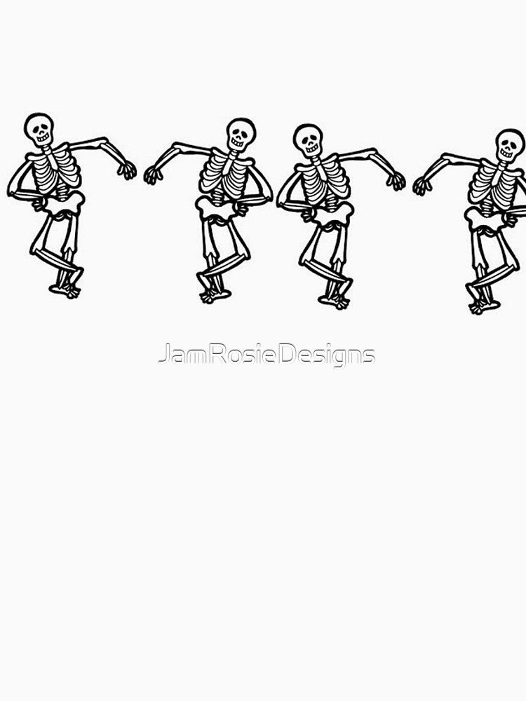 Dancing Skeleton by JamRosieDesigns