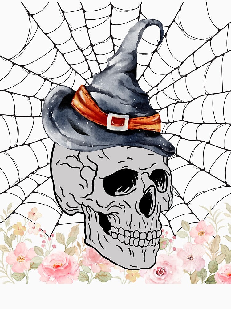 Halloween. A Skull in a Magic Hat. by Dinasshop