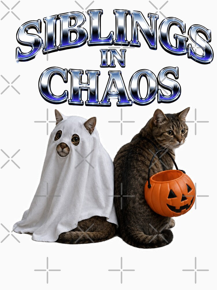 Siblings in Chaos Halloween Cats design by BoringClothes