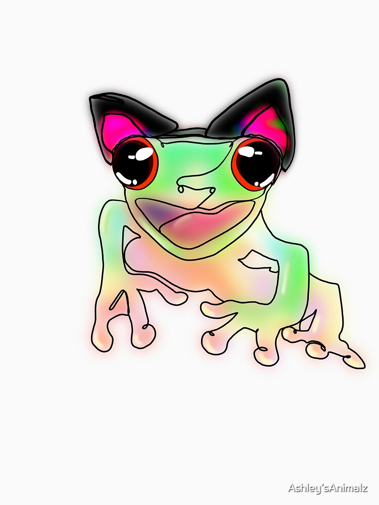 Cute Frog Wearing Kitty Ears – animalzinhats by Ashley’sAnimalz