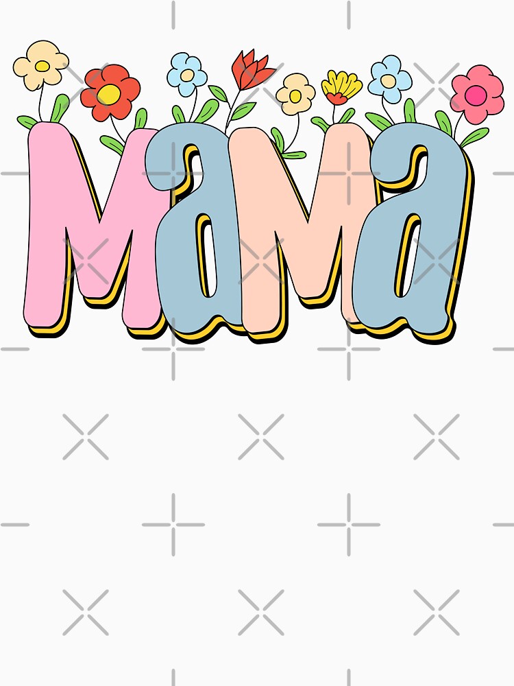 Mama With flowers mothers day by TotalDesine
