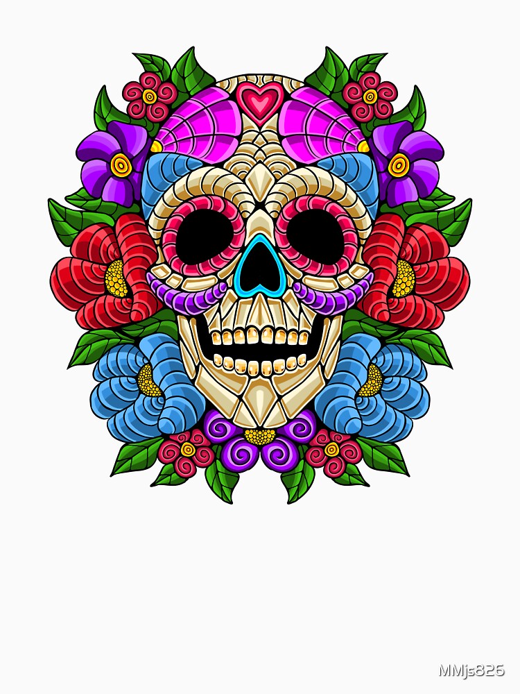 Floral Sugar Skull by MMjs826