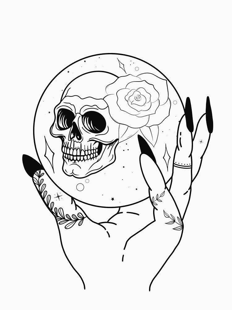 Skull Crystal Ball by Lillithsart