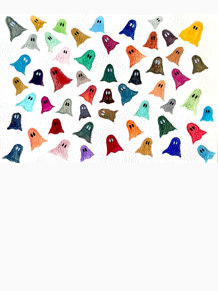 Cute Multicolour Ghosts by AmyStorybook