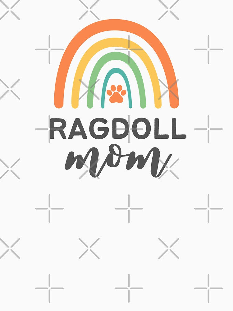 Ragdoll Cat Mom - Cat Breed - Paw Rainbow - Cat Mom Gift by patternjp