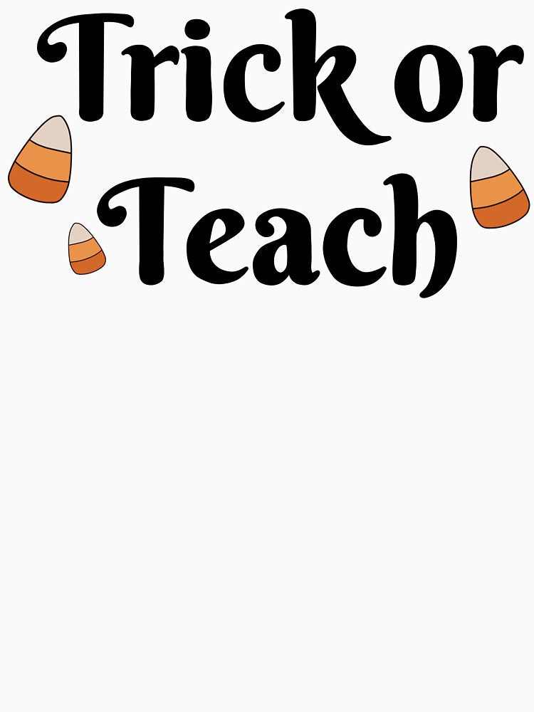 Trick or Teach Design with Candy Corn Accents by WildeandCo