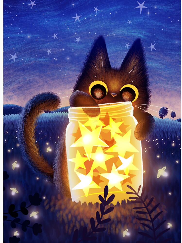 Stars and the kitten by Leandrofca