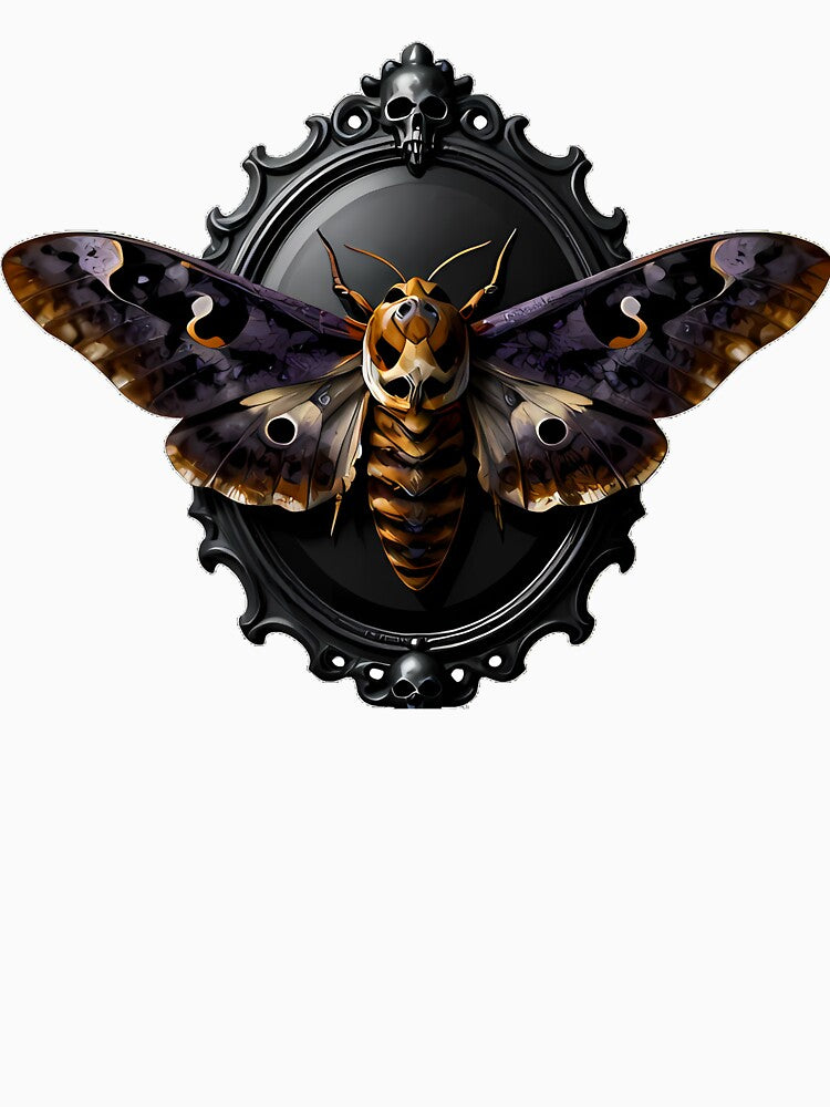 Gothic Deaths Hawkmoth Obsidian Mirror by IllumeInk