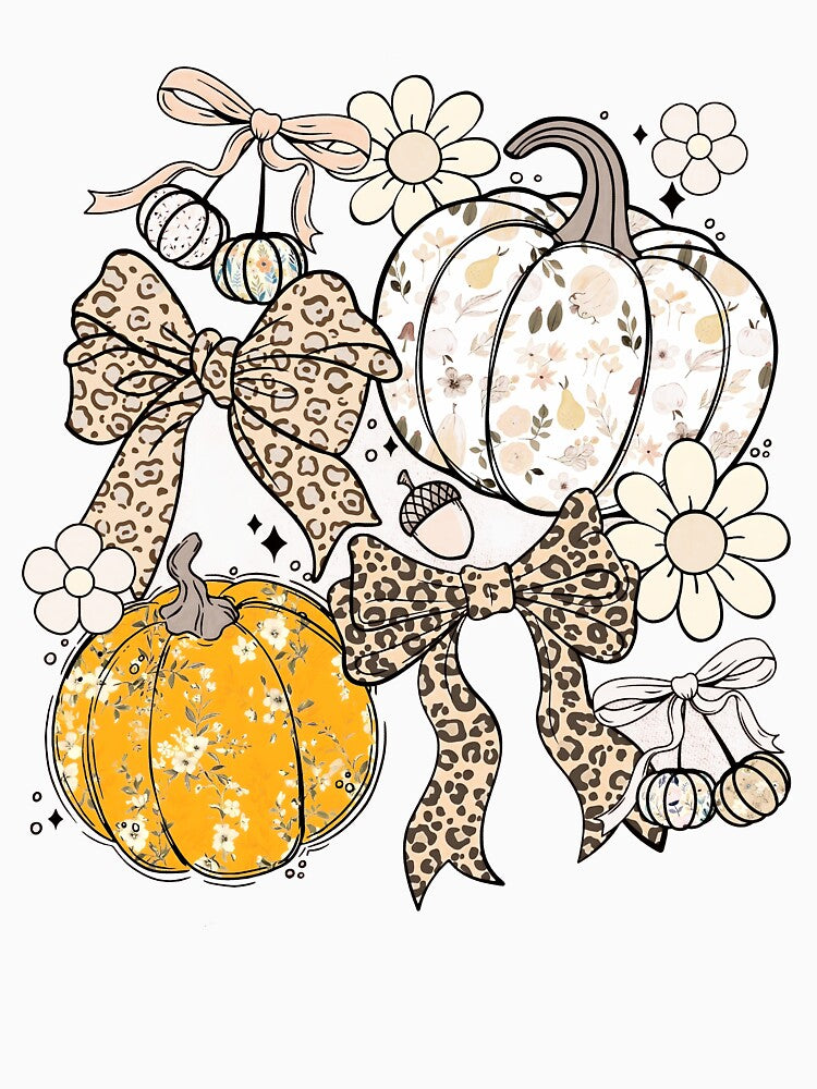 Floral Fall Pumpkin Coquette by Nemethadrian