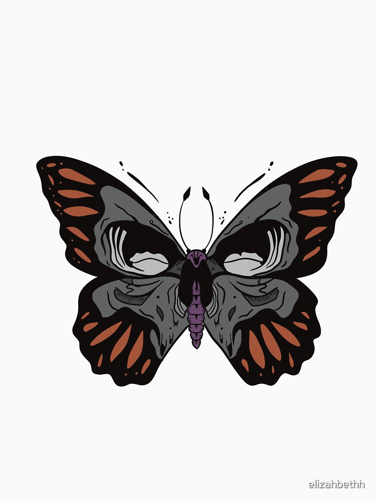 HALLOWEEN SKELETON BUTTERFLY by elizahbethh