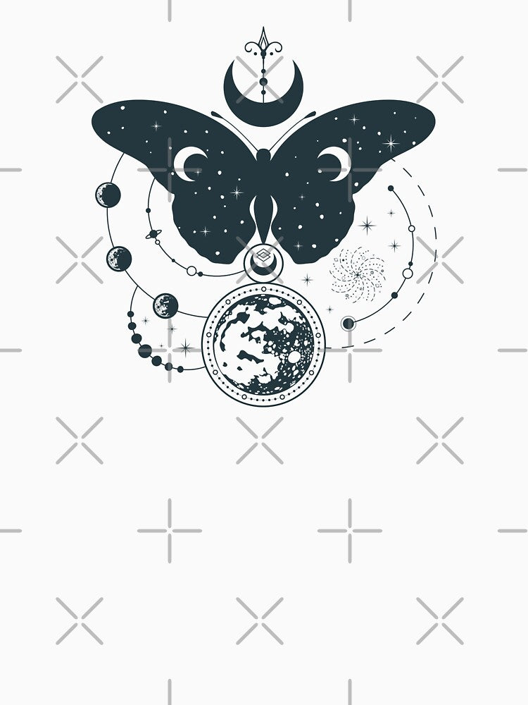 Moon Phases Butterfly Constellations by customsbykate