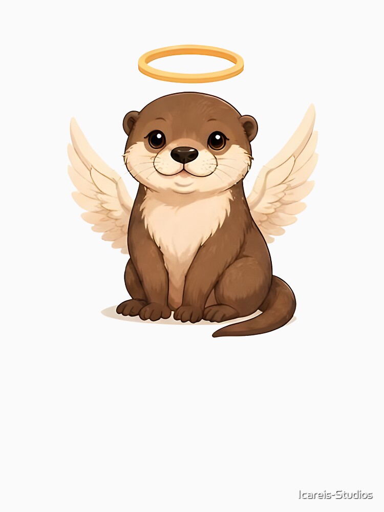 Angelic Guardian Otter – Playful Winged Spirit by Icareis-Studios