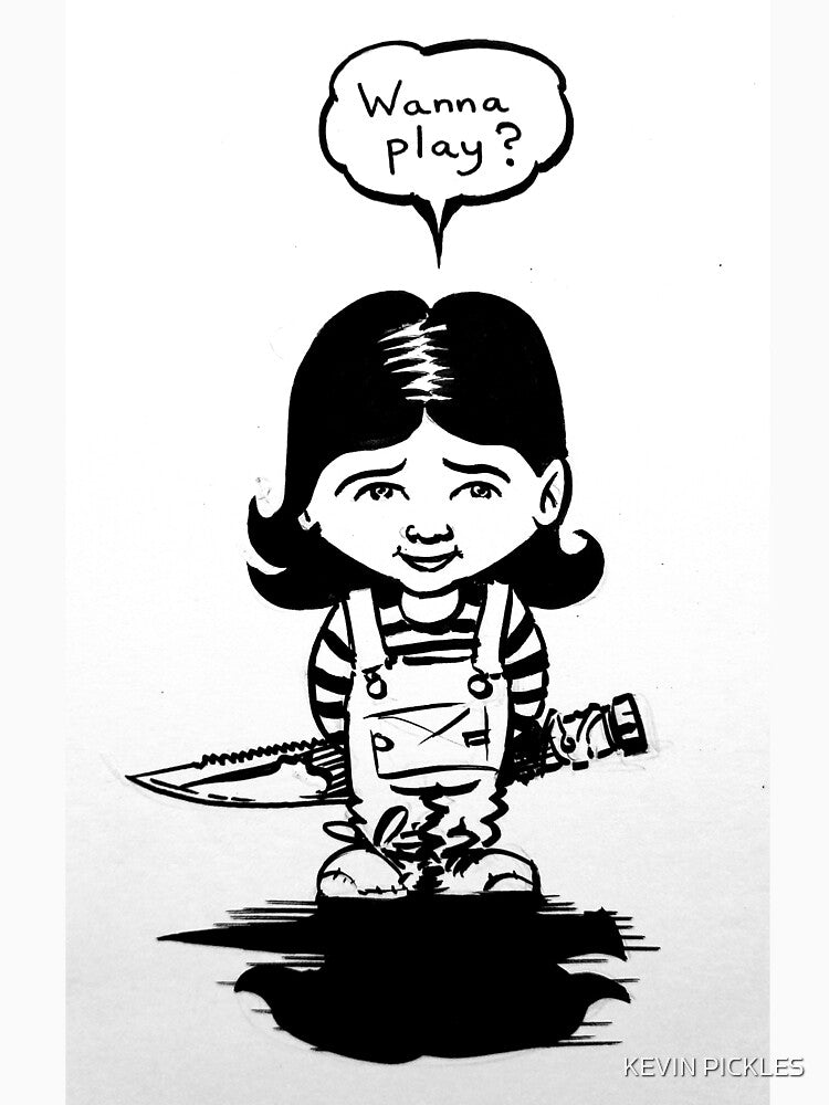 Cute Little Girl Psycho Knife Killer by KEVIN PICKLES
